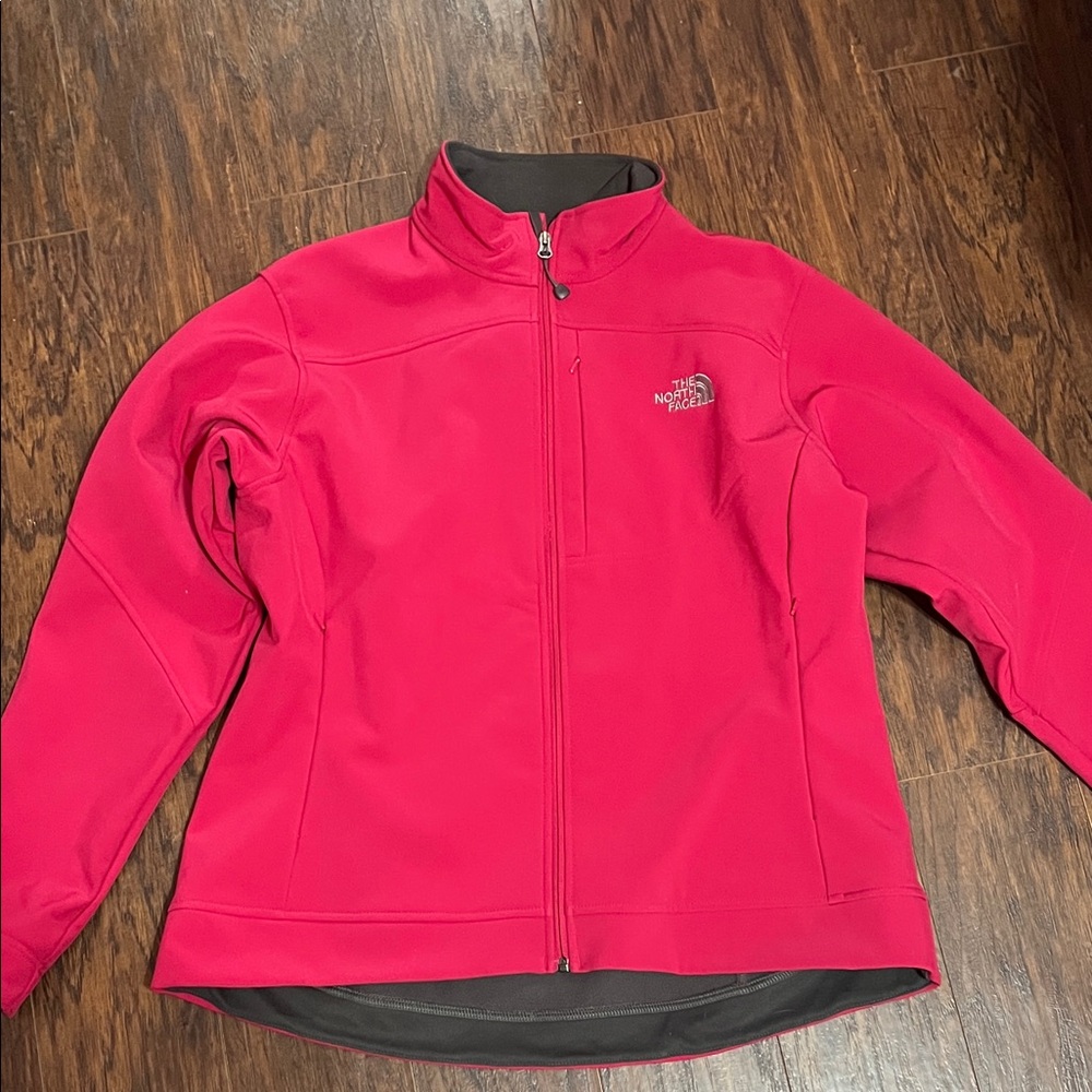 The North Face burgandy Softshell Jacket